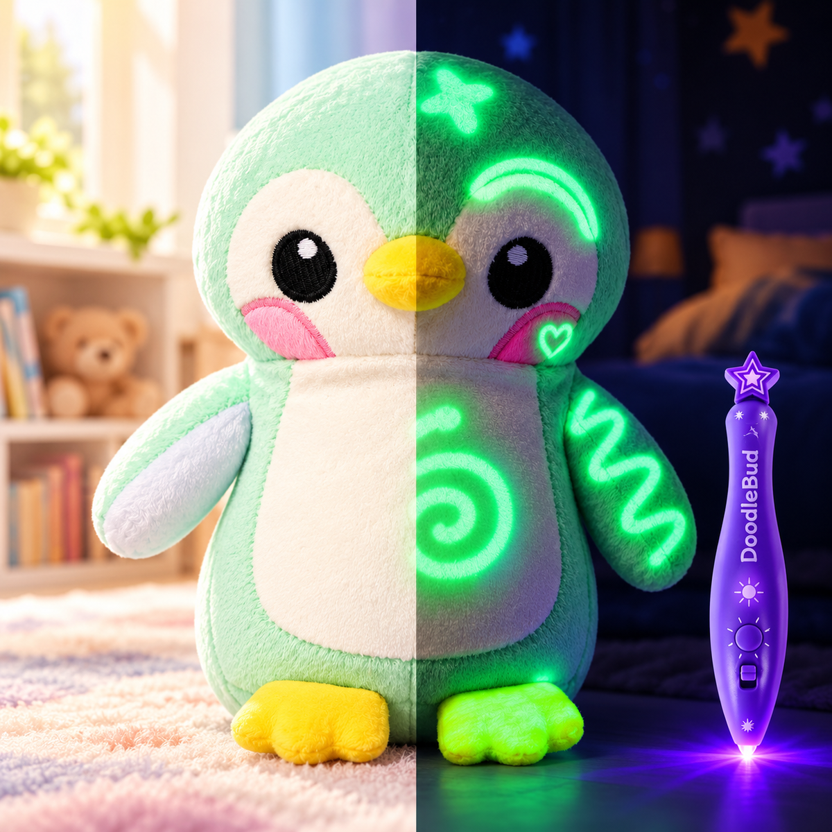 DoodleBud - Glow-in-The-Dark Plush